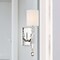 Designers Fountain Evi 4.5in 1-Light Chrome Glam Indoor Wall Sconce with Frosted White Shade 89901-CH - alternate 2